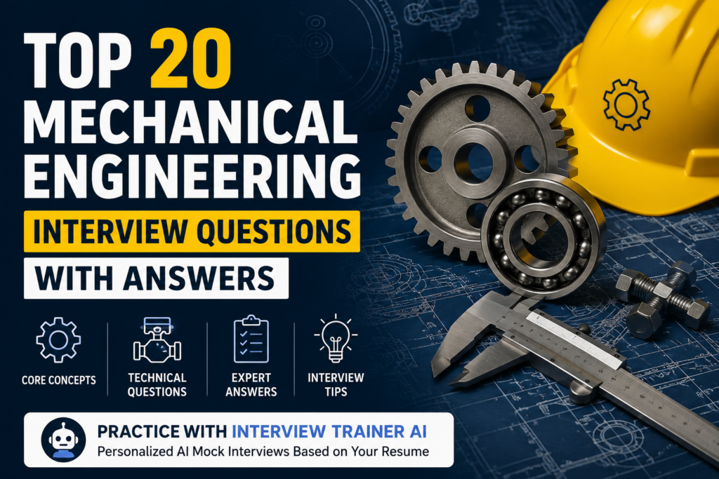 Top 20 mechanical engineering questions